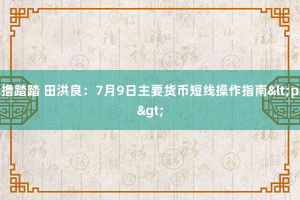 撸踏踏 田洪良：7月9日主要货币短线操作指南<p>