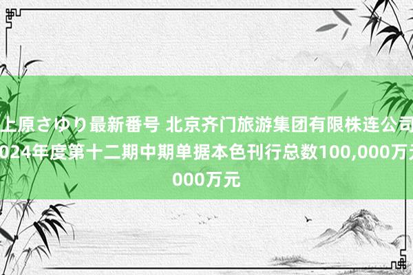 上原さゆり最新番号 北京齐门旅游集团有限株连公司2024年度第十二期中期单据本色刊行总数100,000万元