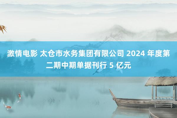 激情电影 太仓市水务集团有限公司 2024 年度第二期中期单据刊行 5 亿元