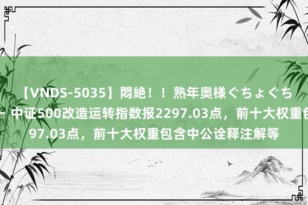 【VNDS-5035】悶絶！！熟年奥様ぐちょぐちょディルドオナニー 中证500改造运转指数报2297.03点，前十大权重包含中公诠释注解等