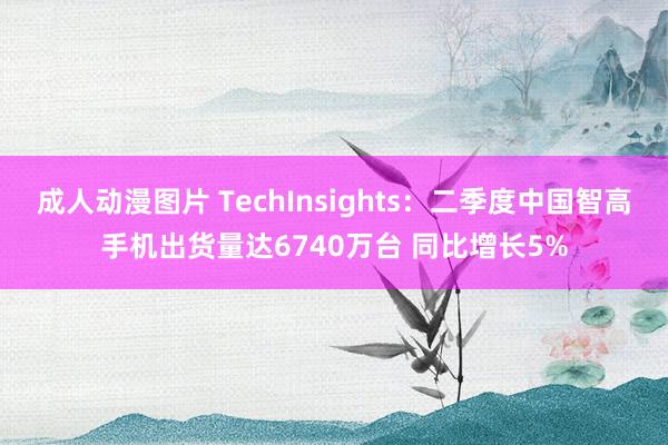 成人动漫图片 TechInsights：二季度中国智高手机出货量达6740万台 同比增长5%