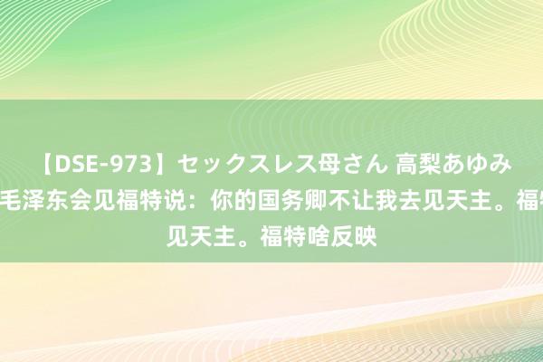 【DSE-973】セックスレス母さん 高梨あゆみ 1975年毛泽东会见福特说：你的国务卿不让我去见天主。福特啥反映